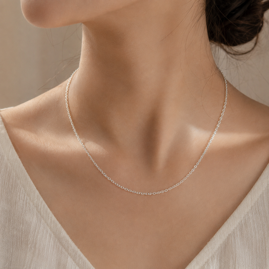 925 sterling silver delicate chain for everyday wear