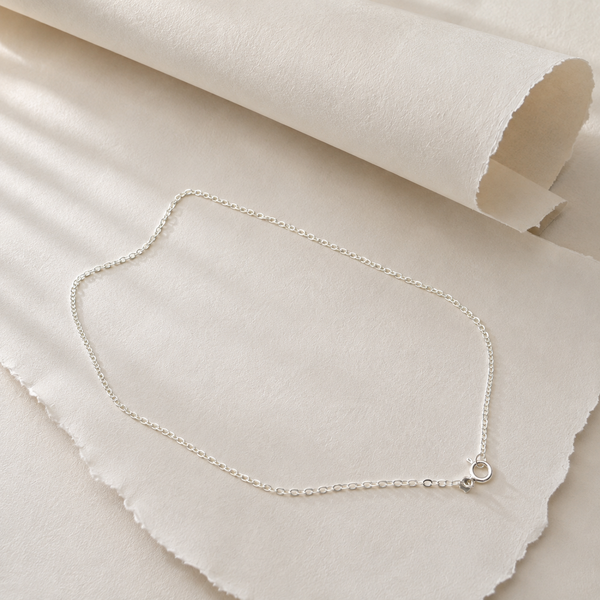 925 sterling silver classic oval link chain for women